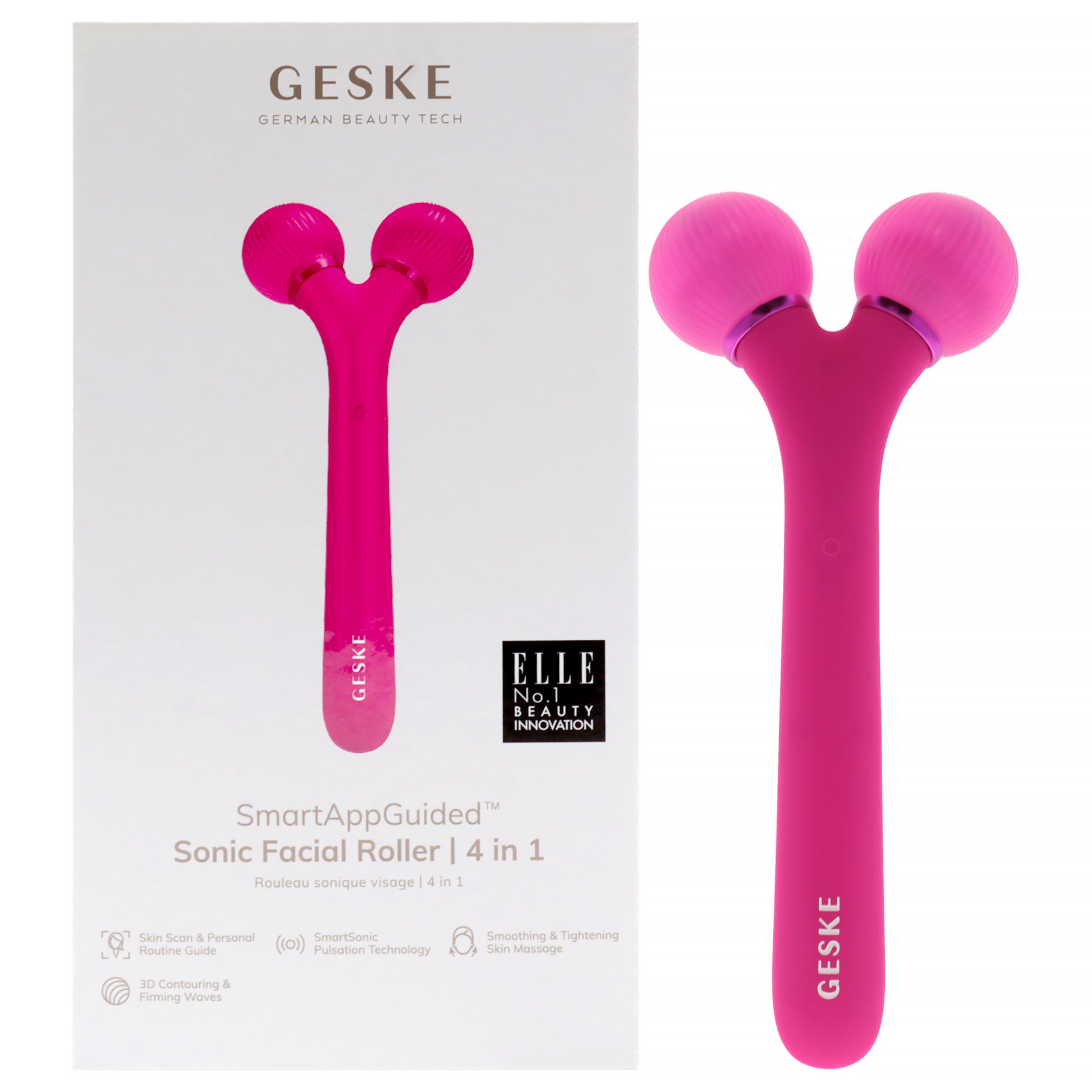 Sonic Facial Roller 4 in 1 - Magenta