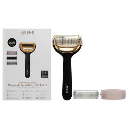 MicroNeedle Face and Body Roller 9 in 1 - Gray
