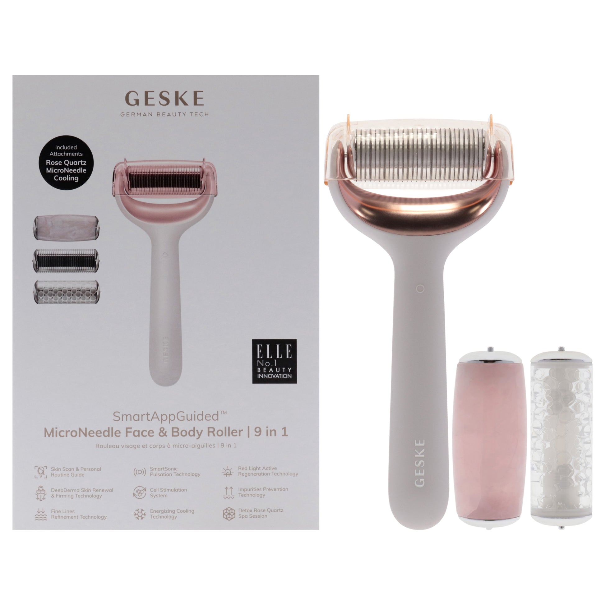 MicroNeedle Face and Body Roller 9 in 1 - Starlight