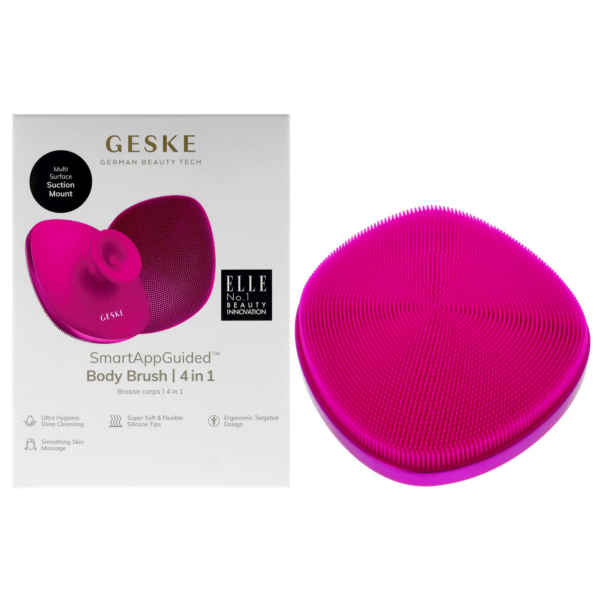 Body Brush 4 in 1 - Magenta