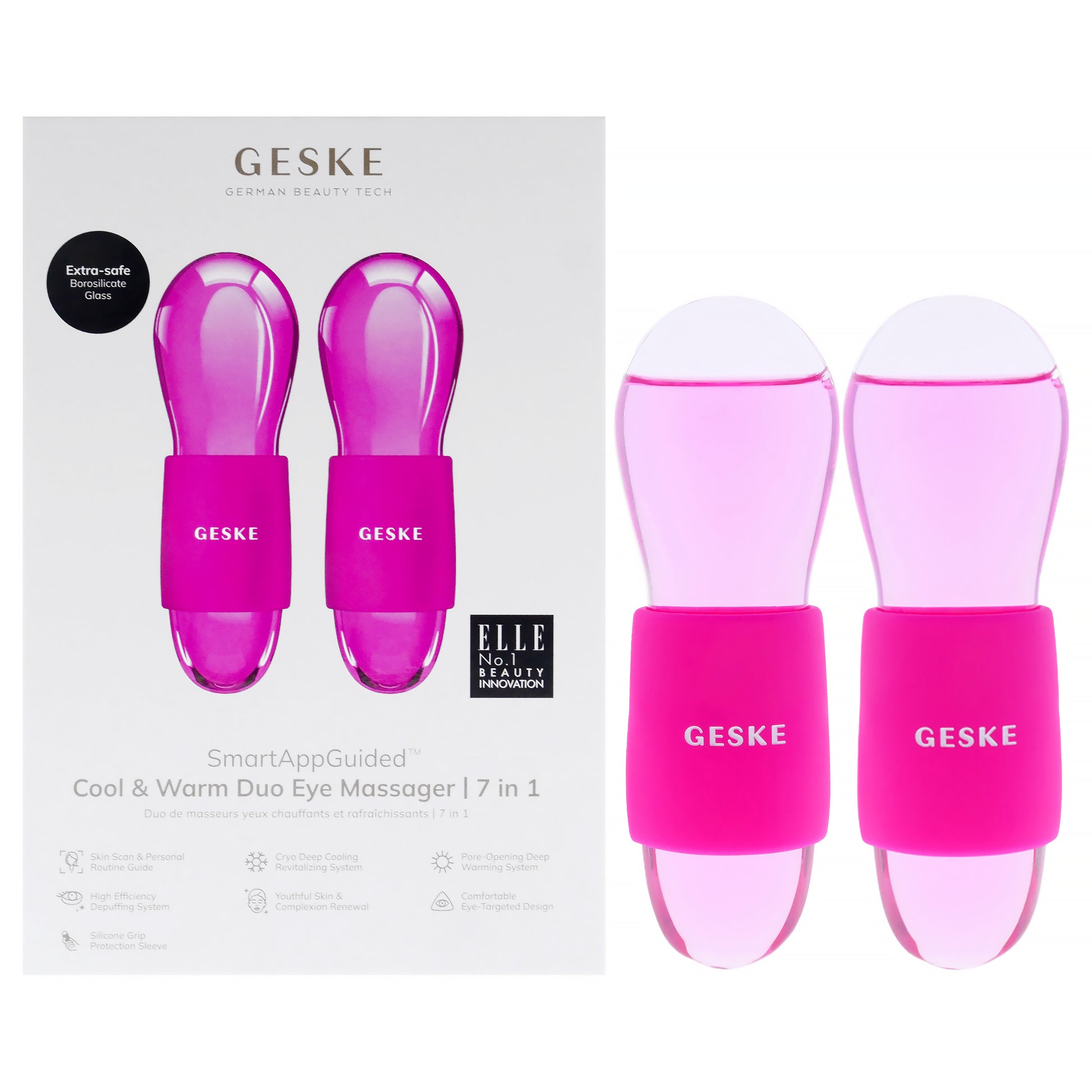 Cool and Warm Duo Eye Massager 7 in 1 - Magenta