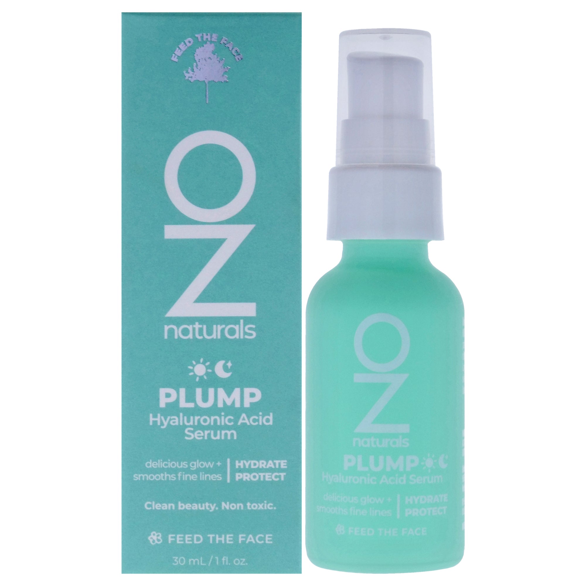 Plump Hyaluronic Acid Serum by OZNaturals for Unisex - 1 oz Serum