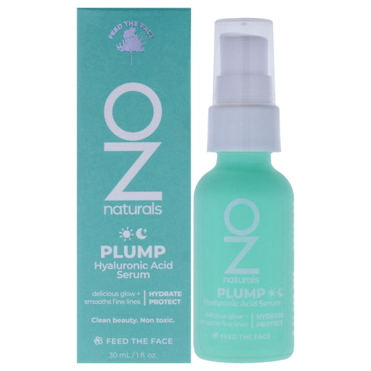 Plump Hyaluronic Acid Serum by OZNaturals for Unisex - 1 oz Serum