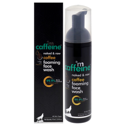 Naked and Raw Coffee Foaming Face Wash - Vitamin E