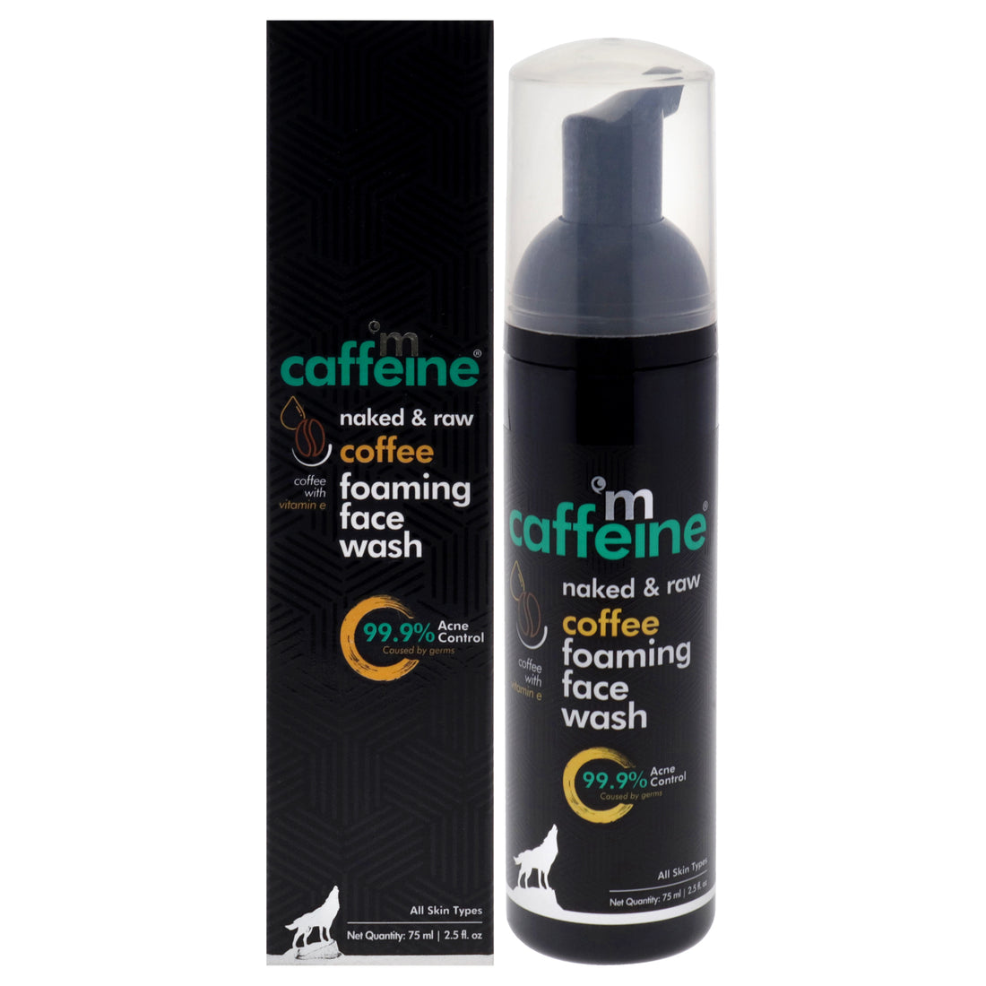 Naked and Raw Coffee Foaming Face Wash - Vitamin E
