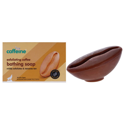 Exfoliating Coffee Bathing Soap by mCaffeine for Unisex - 2.65 oz Soap