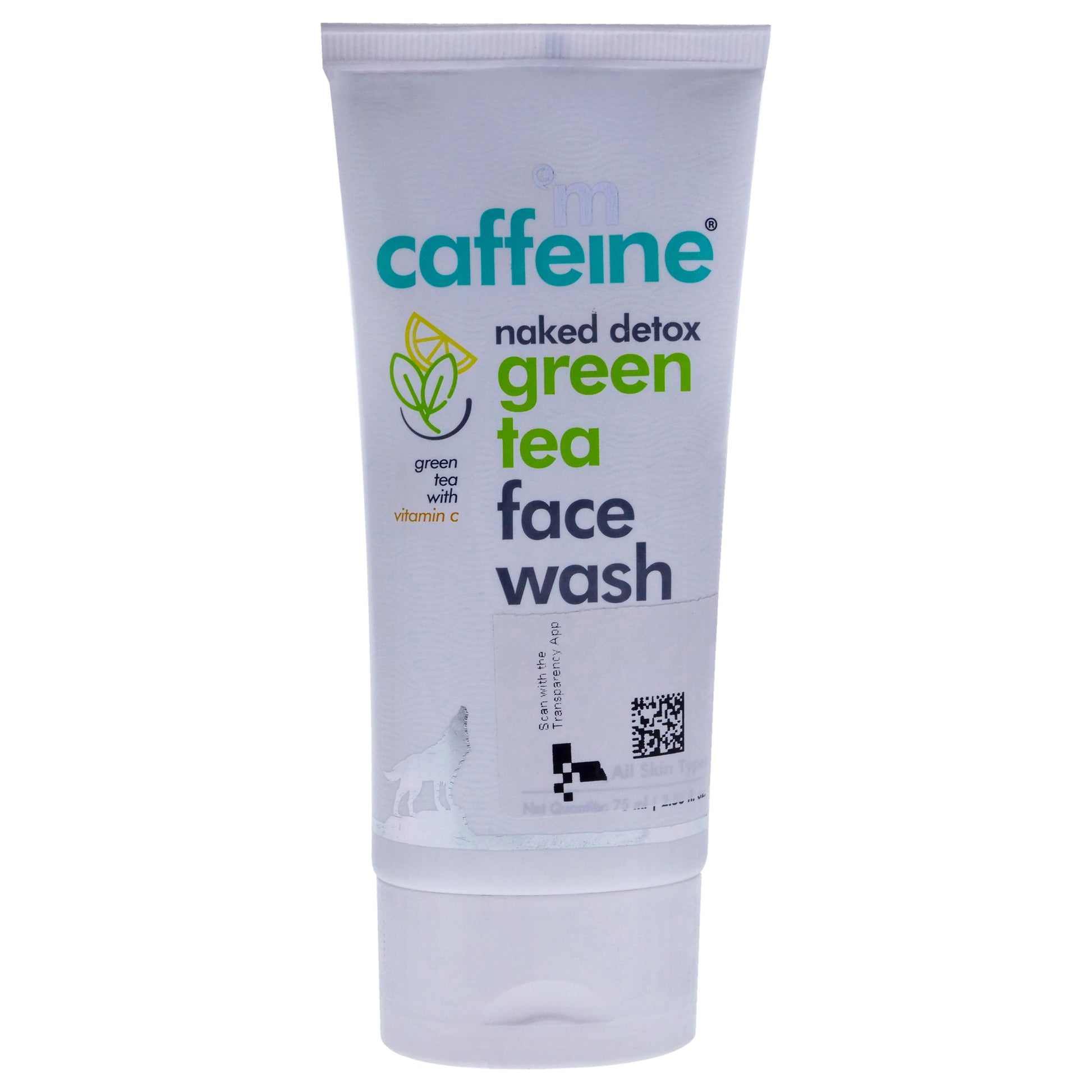 mCaffeine Naked Detox Green Tea Face Wash - Vitamin C - All Skin Types