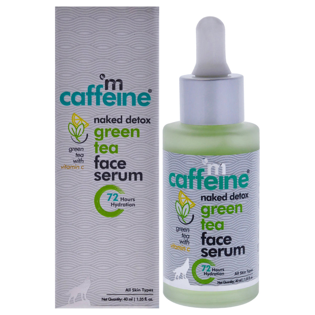 Naked Detox Green Tea Face Serum - Vitamin C - All Skin Types