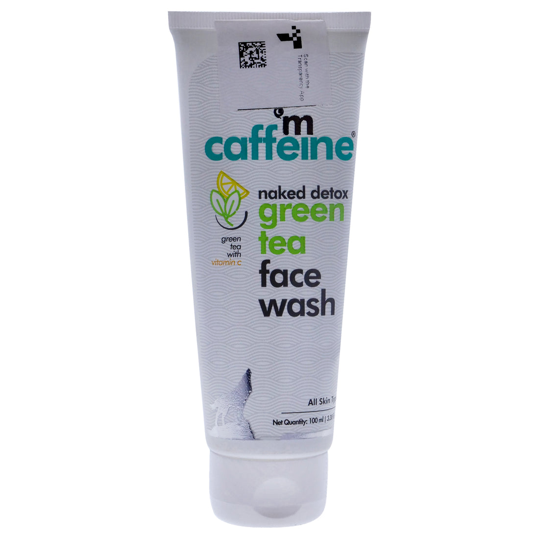 mCaffeine Naked Detox Green Tea Face Wash - Vitamin C - All Skin Types