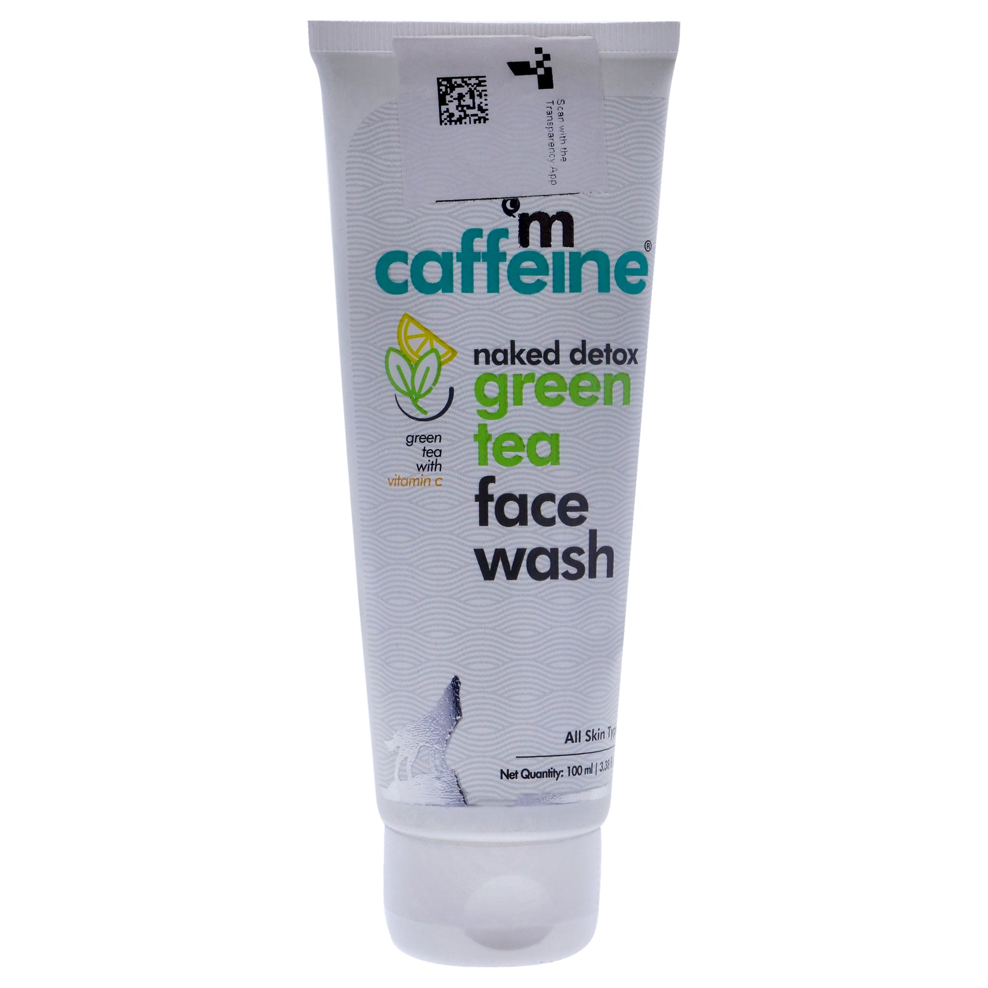 mCaffeine Naked Detox Green Tea Face Wash - Vitamin C - All Skin Types
