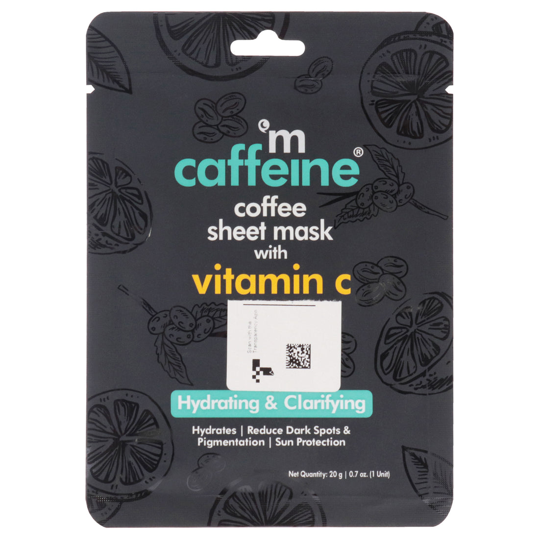 Coffee Sheet Mask with Vitamin C