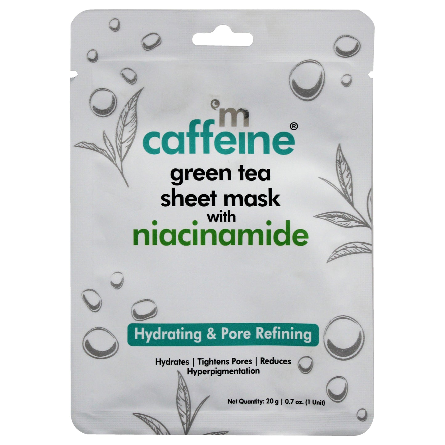 Green Tea Sheet Mask with Niacinamide