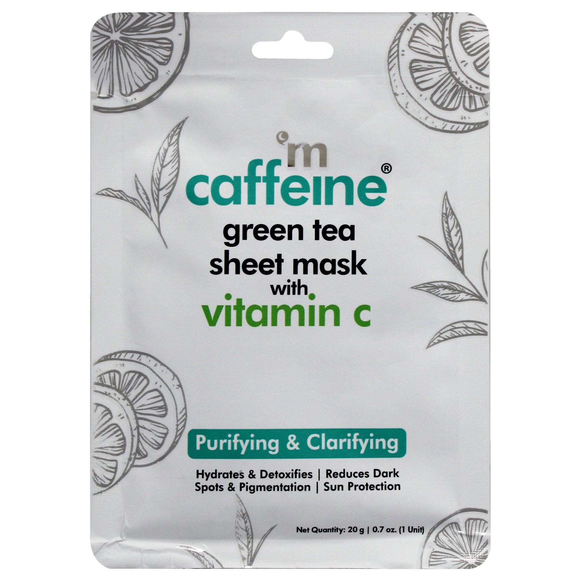 Green Tea Sheet Mask with Vitamin C