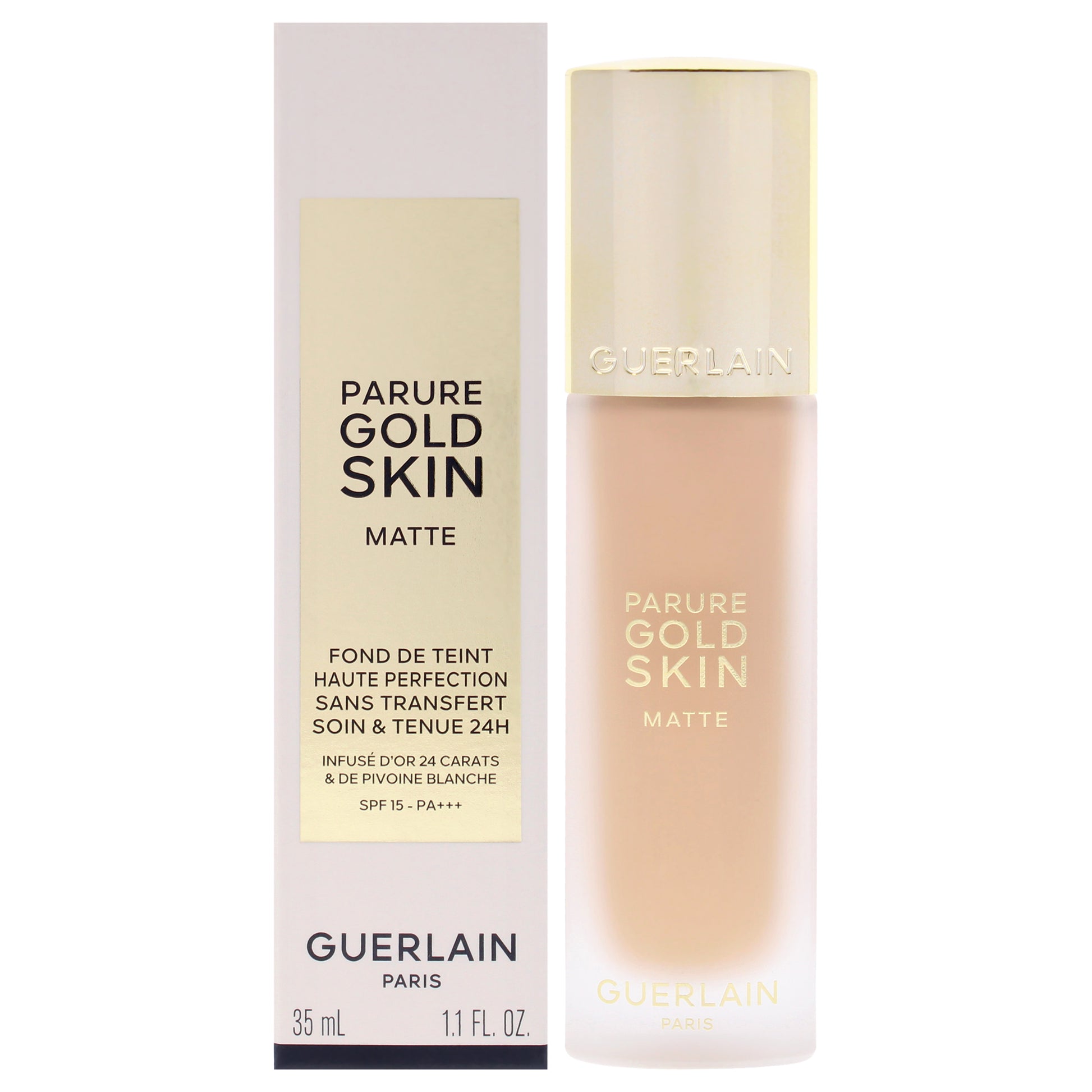 Guerlain Parure Gold Skin Matte 24H Wear No-Transfer Foundation SPF 15