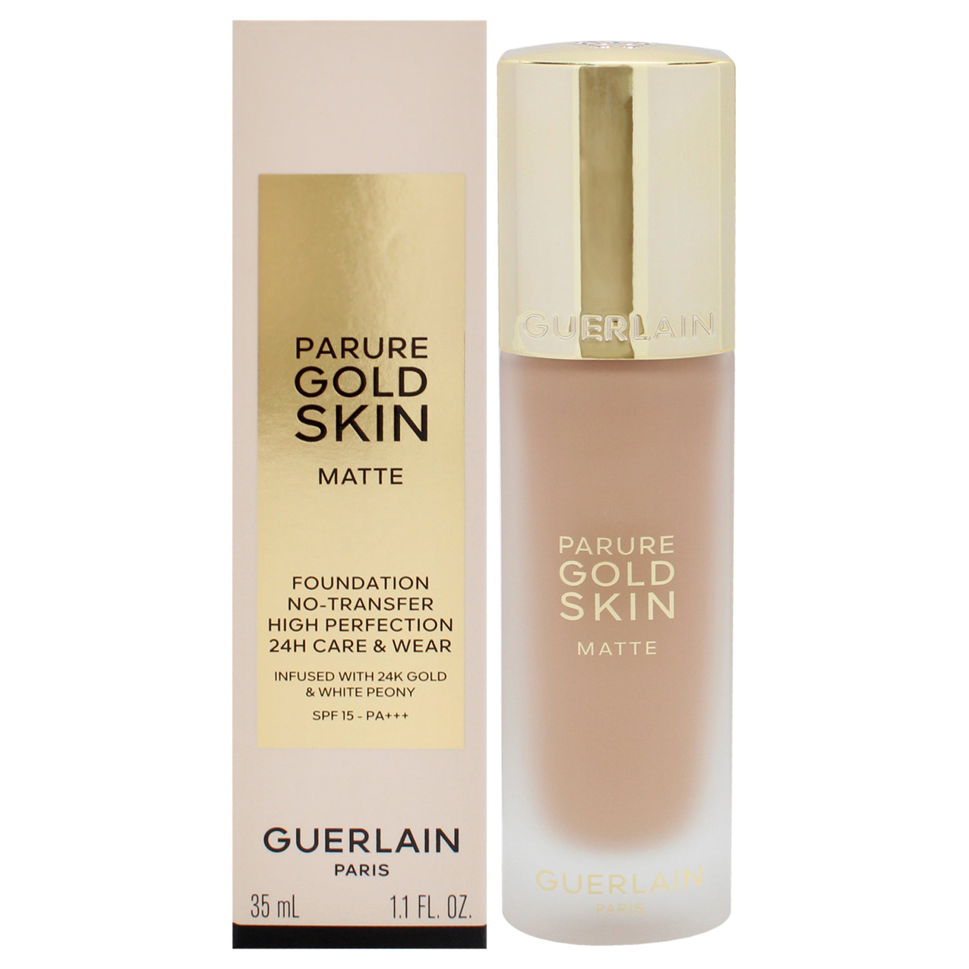 Guerlain Parure Gold Skin Matte 24H Wear No-Transfer Foundation SPF 15