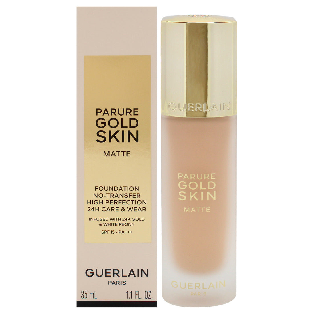 Guerlain Parure Gold Skin Matte 24H Wear No-Transfer Foundation SPF 15