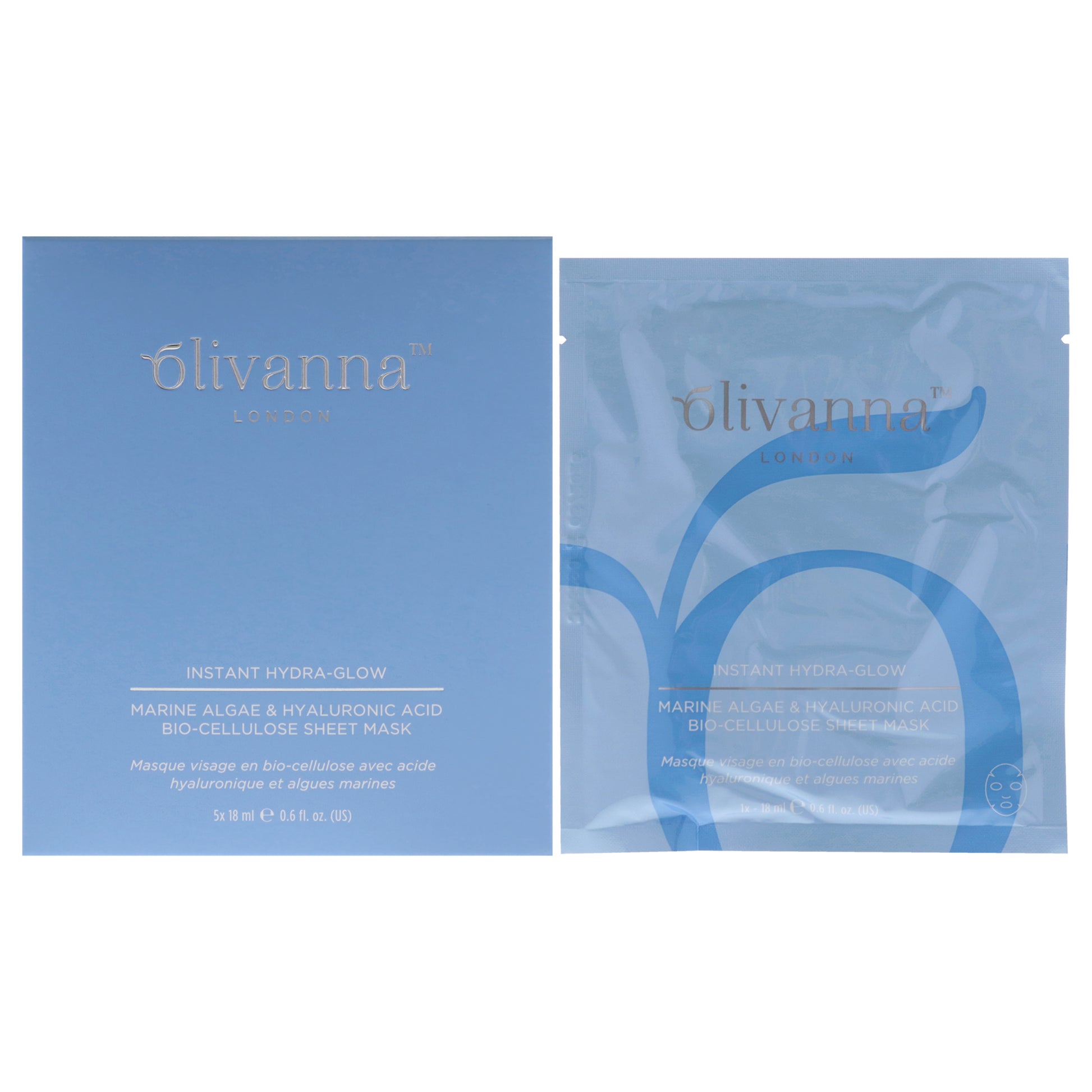 Instant Hydra-Glow Marine Algae And Hyaluronic Acid Bio-Cellulose Sheet Mask