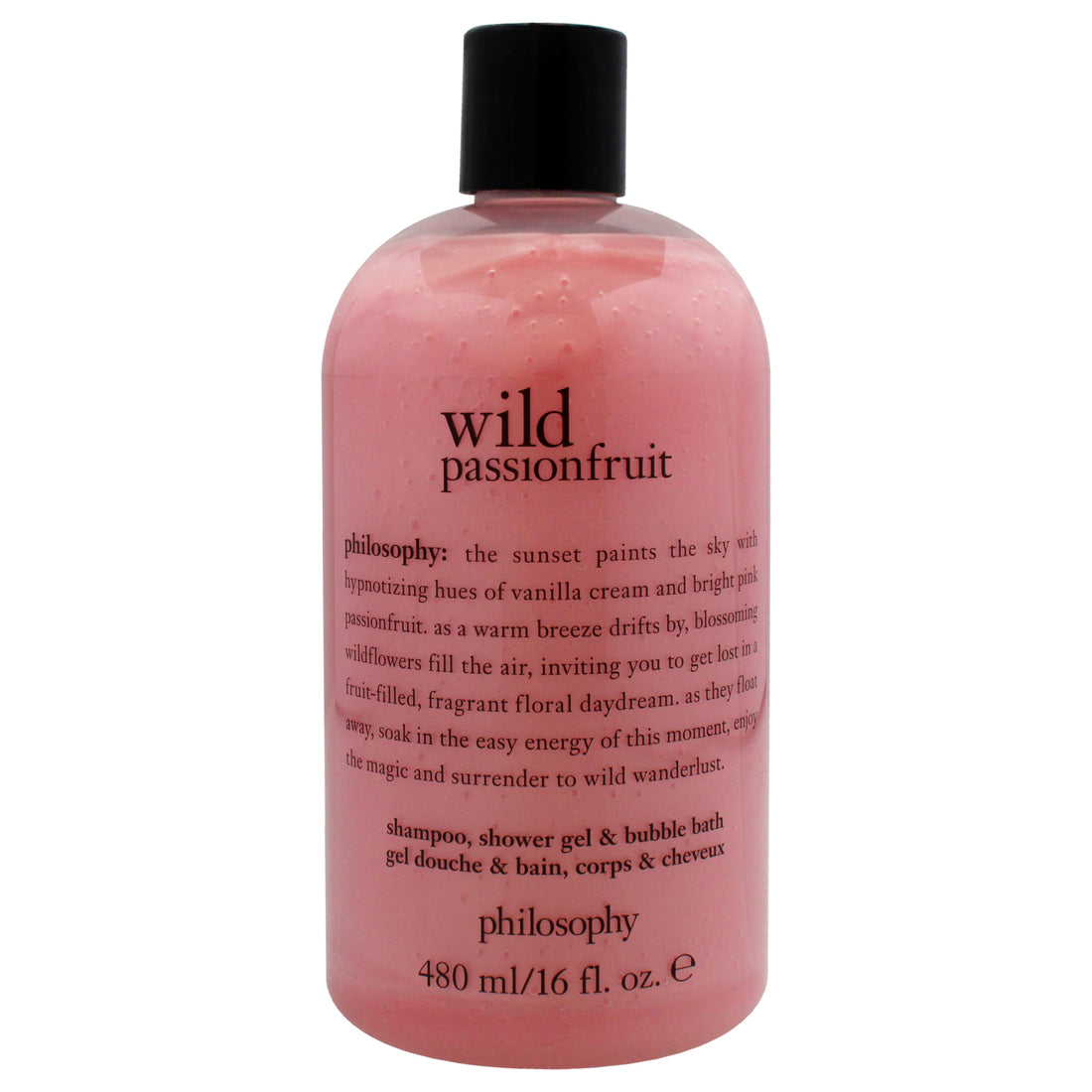 Wild Passionfruit by Philosophy for Unisex - 16 oz Shampoo, Shower Gel and Bubble Bath