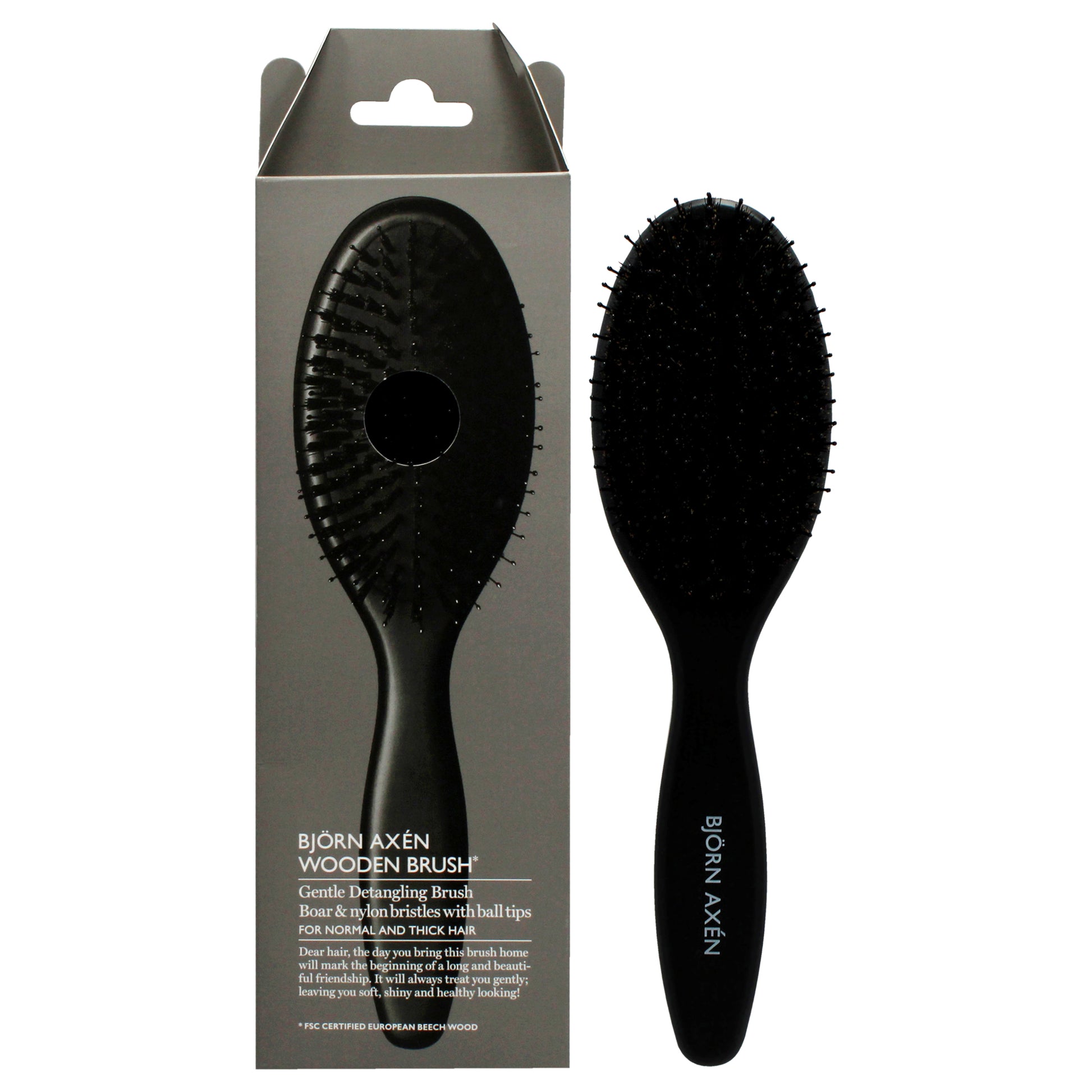 Bjorn Axen Gentle Detangling Brush Boar and Nylon Bristles