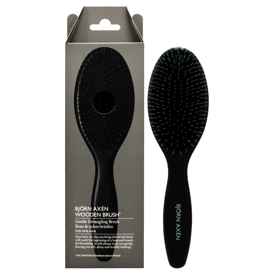 Bjorn Axen Gentle Detangling Brush Boar and Nylon Bristles