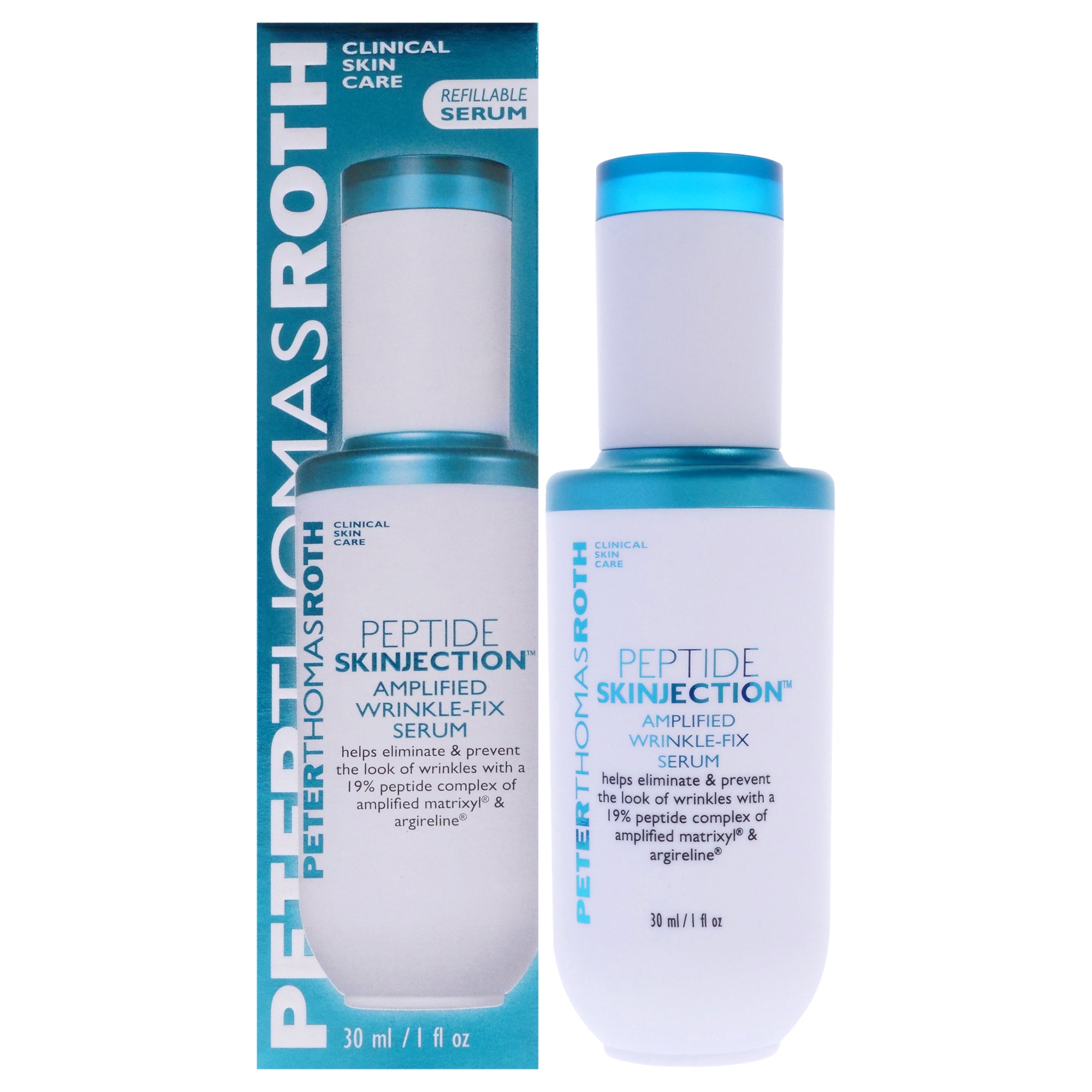 Peptide Skinjection Amplified Wrinkle Fix Serum by Peter Thomas Roth for Unisex - 1 oz (Refillable)