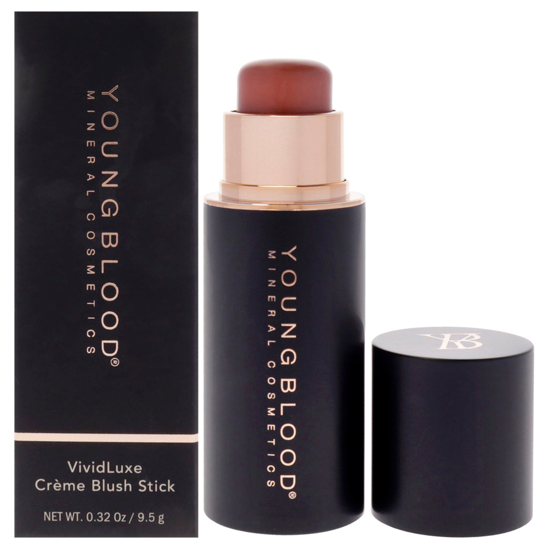 Vivid Luxe Creme Blush Stick - Tiramisu by Youngblood for Women - 0.32 oz Blush