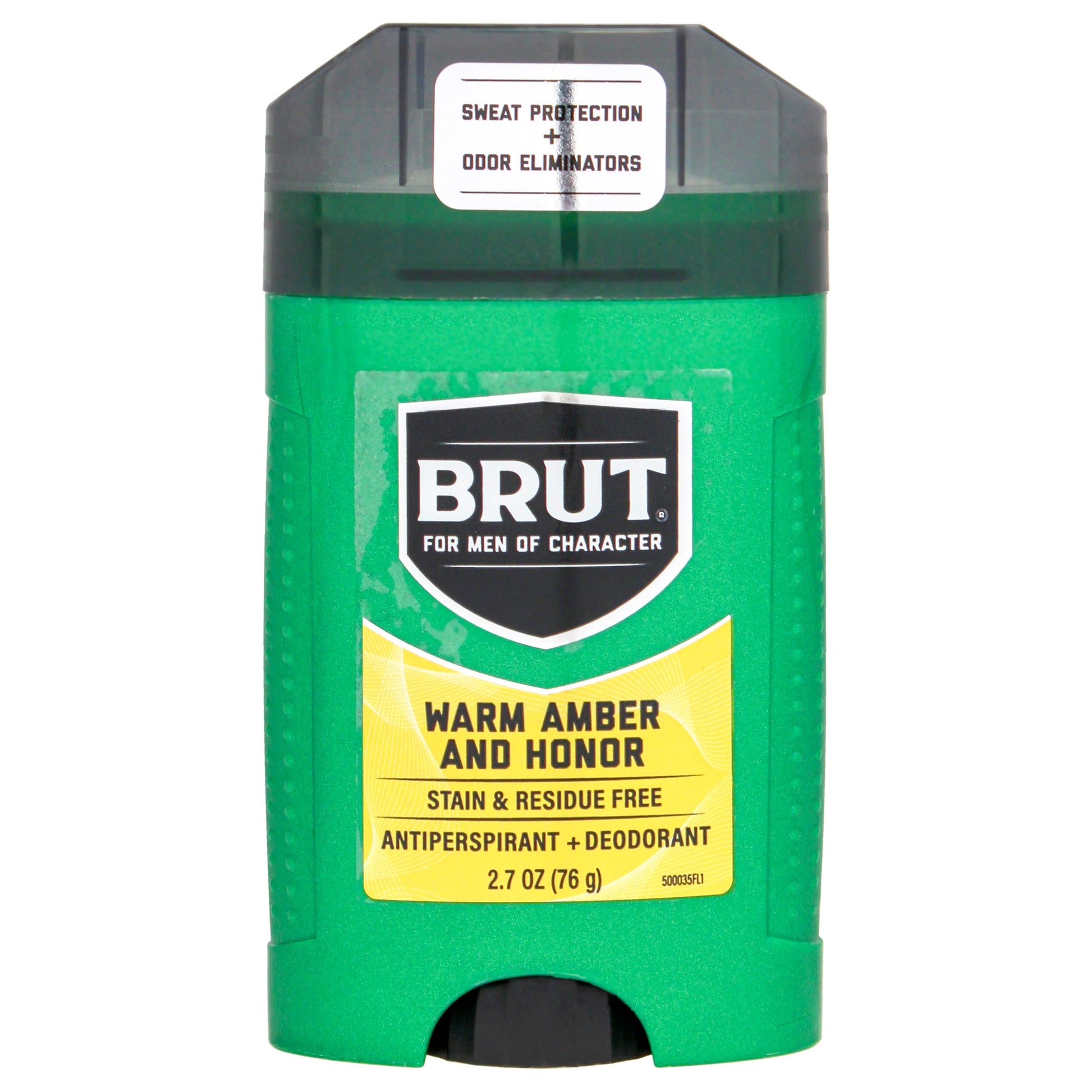 Warm Amber and Honor Antiperspirant Deodorant by Brut for Men - 2.7 oz Deodorant Stick