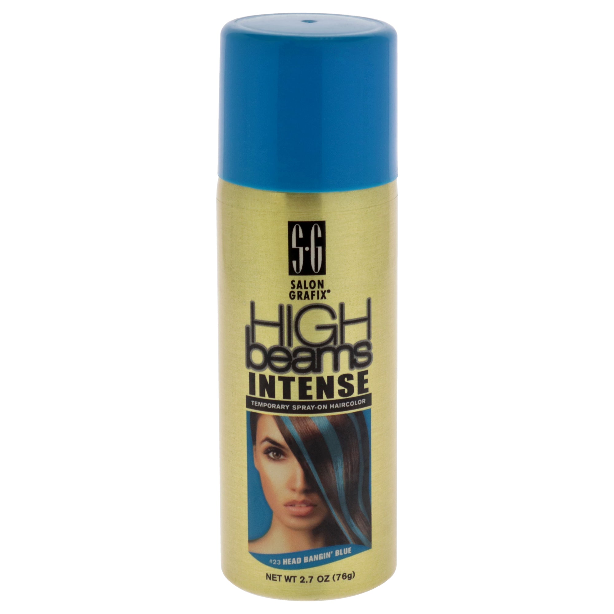 High Beams Intense Temporary Spray - Blue by Salon Grafix for Unisex - 2.7 oz Hair Color