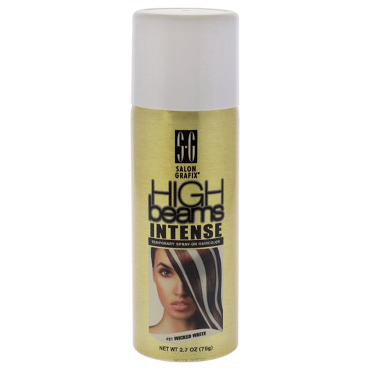 High Beams Intense Temporary Spray - Wicked White by Salon Grafix for Unisex - 2.7 oz Hair Color