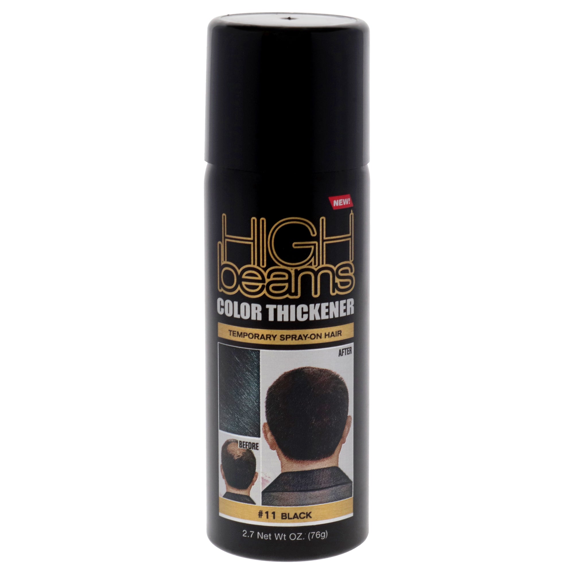 High Beams Color Thickener Temporary Spray - Black by Salon Grafix for Unisex - 2.7 oz Hair Color