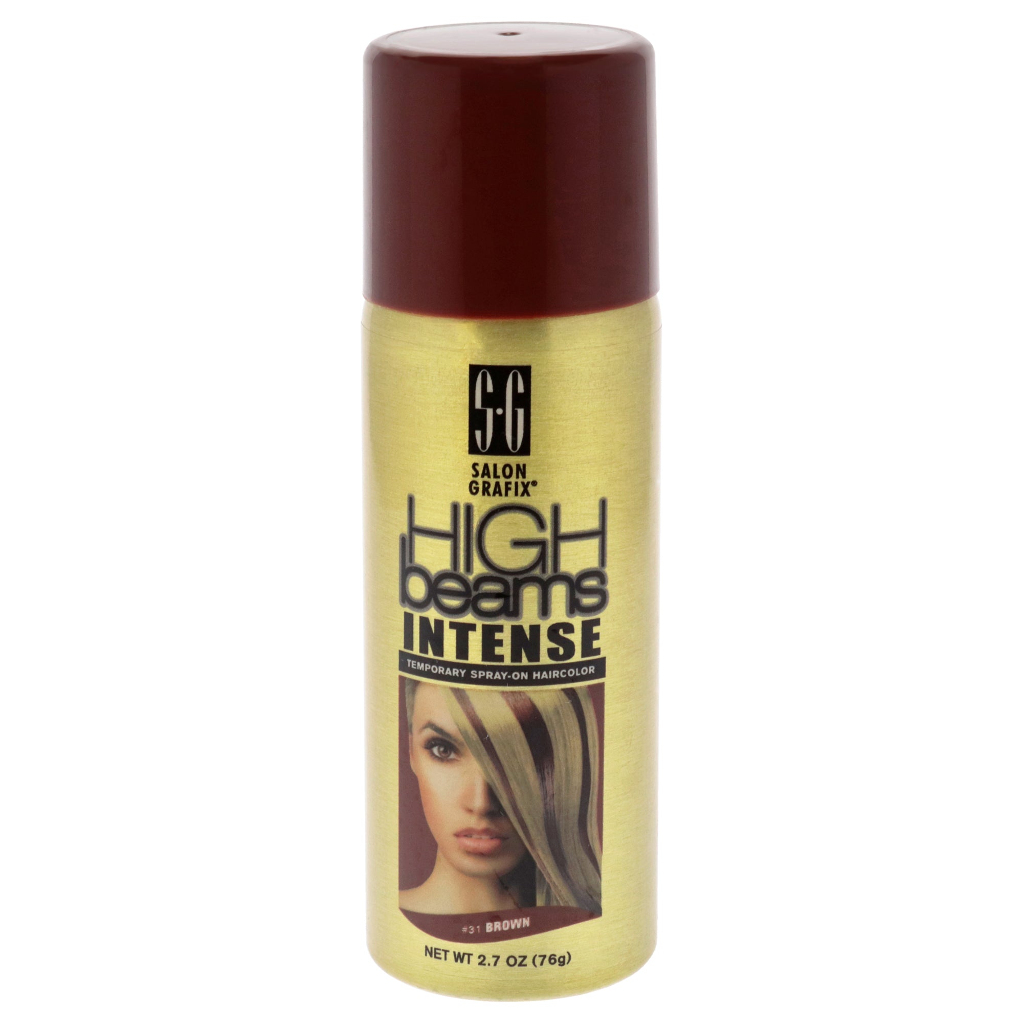 High Beams Intense Temporary Spray - Brown by Salon Grafix for Unisex - 2.7 oz Hair Color