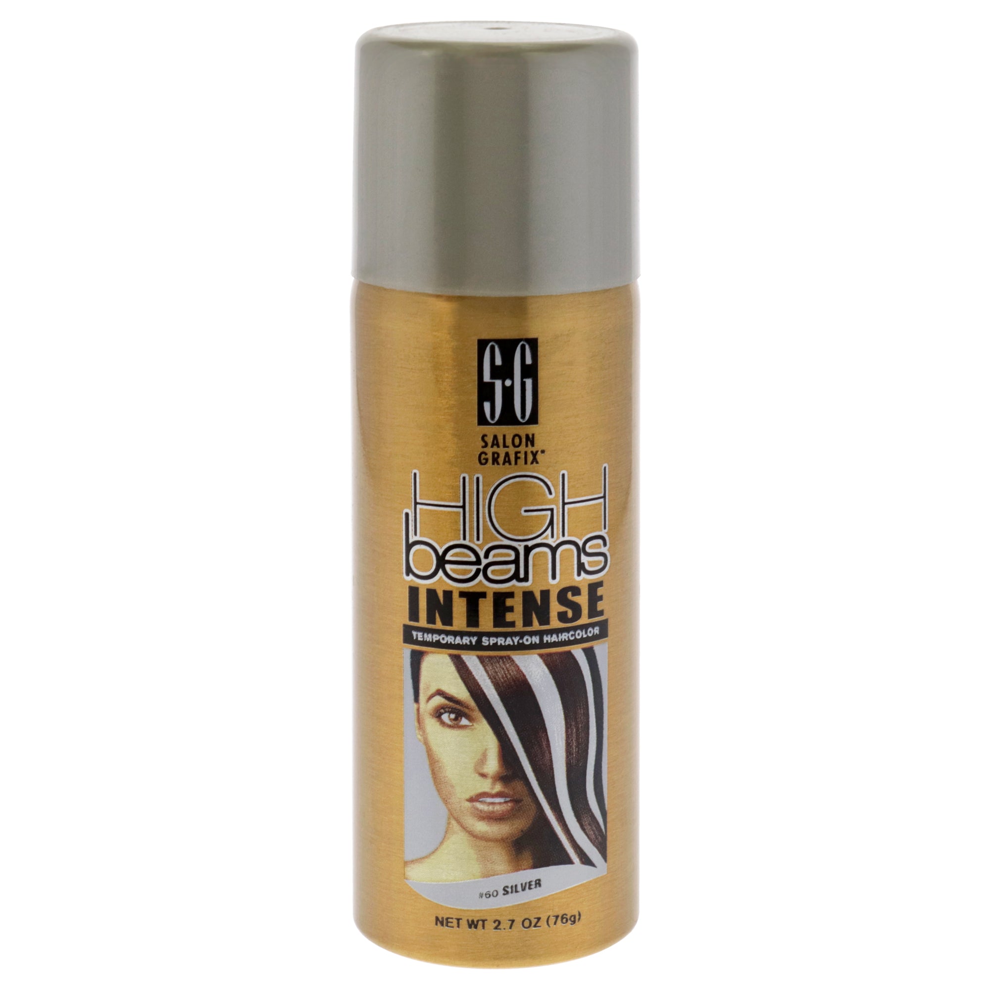 High Beams Intense Temporary Spray - Silver by Salon Grafix for Unisex - 2.7 oz Hair Color