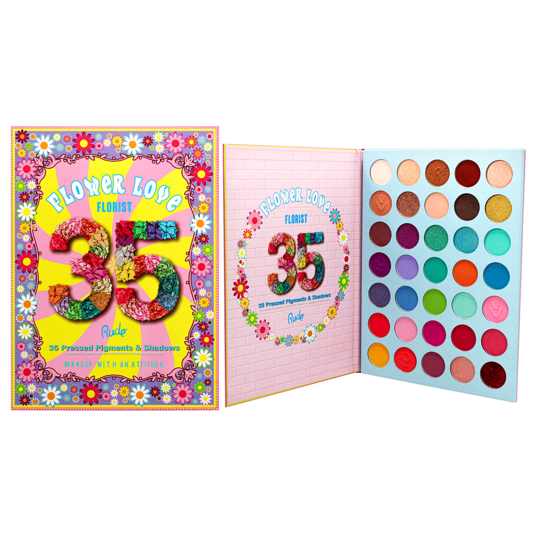 Rude Cosmetics Flower Love 35 Eyeshadows Palette