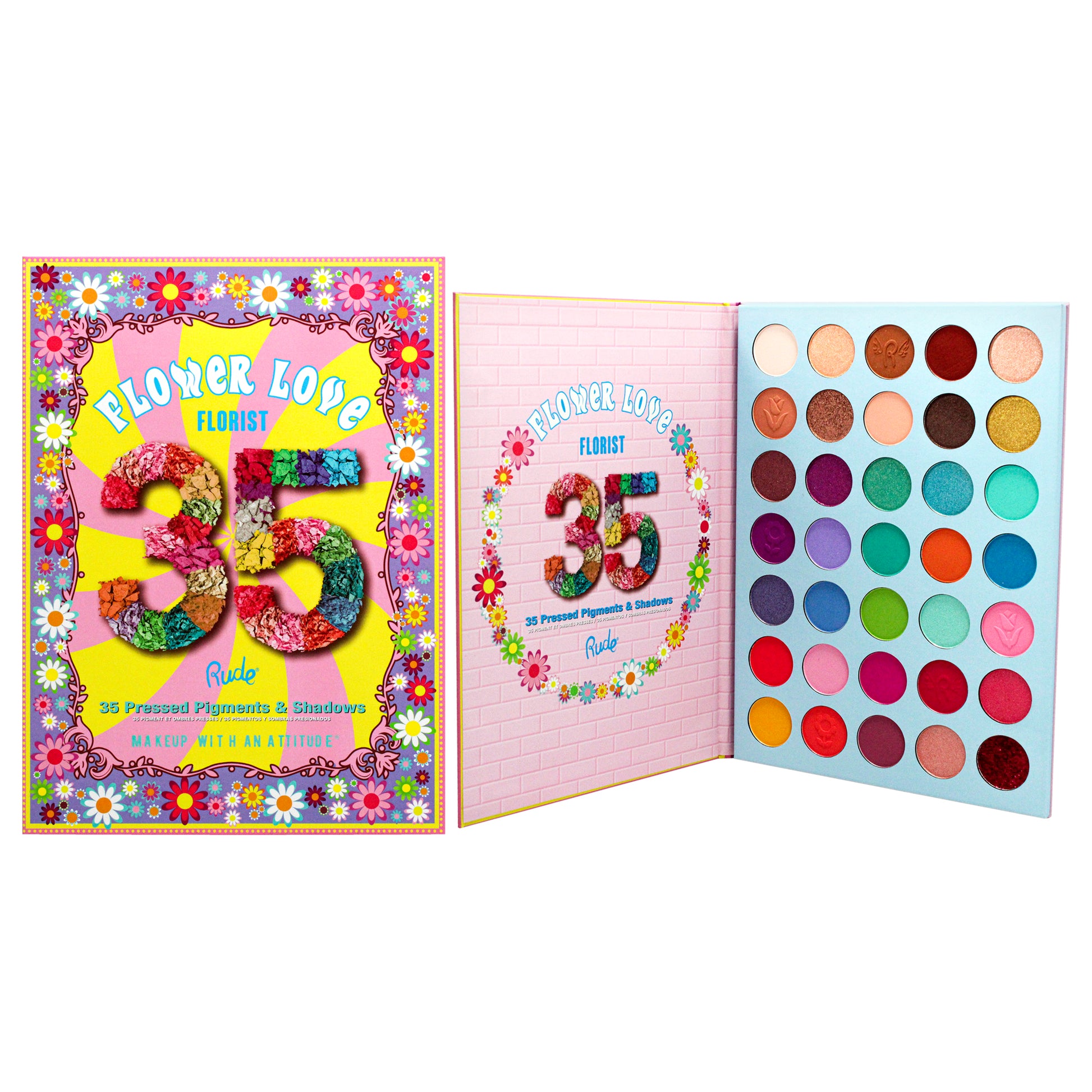 Rude Cosmetics Flower Love 35 Eyeshadows Palette