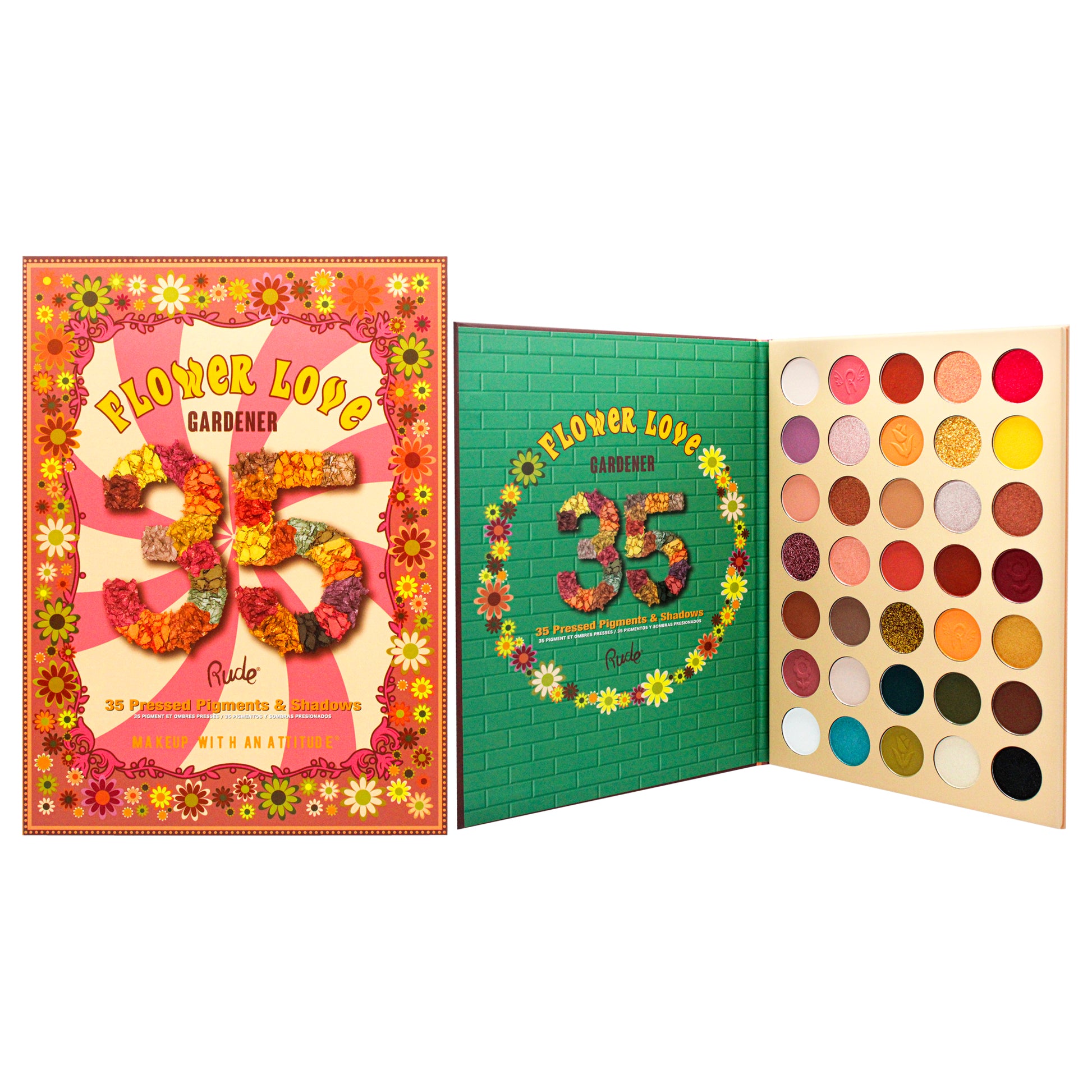 Rude Cosmetics Flower Love 35 Eyeshadows Palette