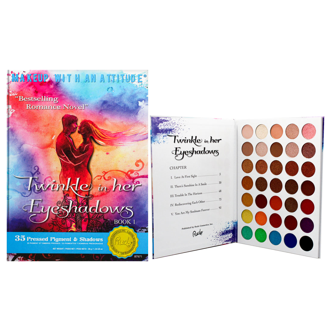 Twinkle In Her 35 Eyeshadows Palette - Book 1