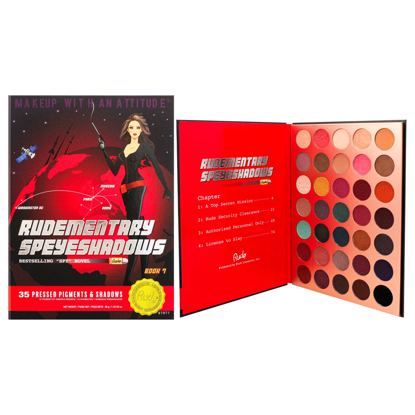Rudementary SpeyeShadows 35 Eyeshadows Palette - Book 7