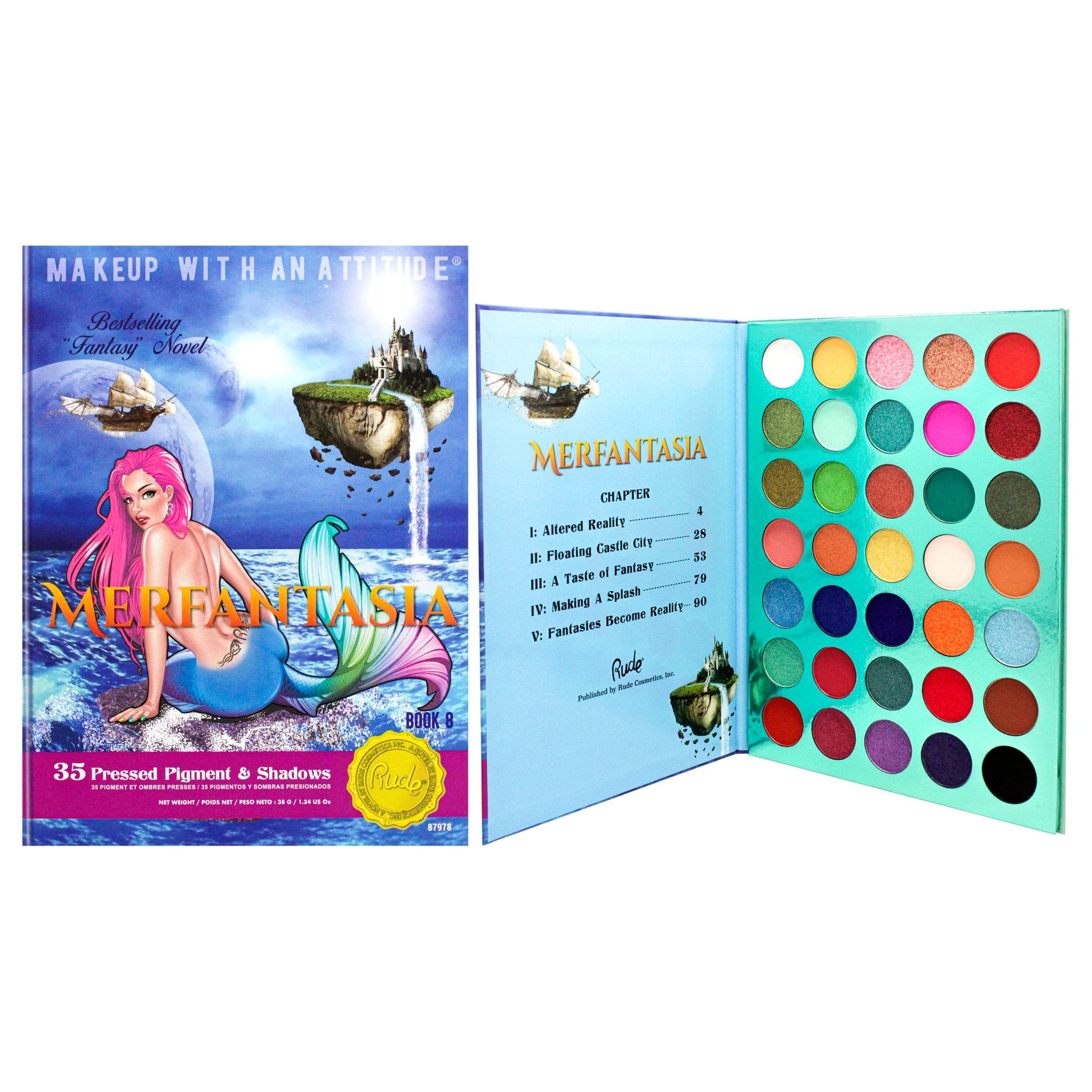 Merfantasia 35 Eyeshadows Palette - Book 8