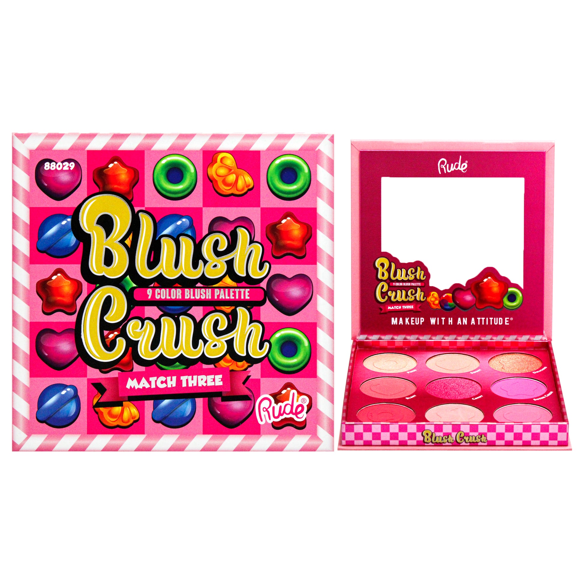 Rude Cosmetics Blush Crush 9 Color Blush Palette