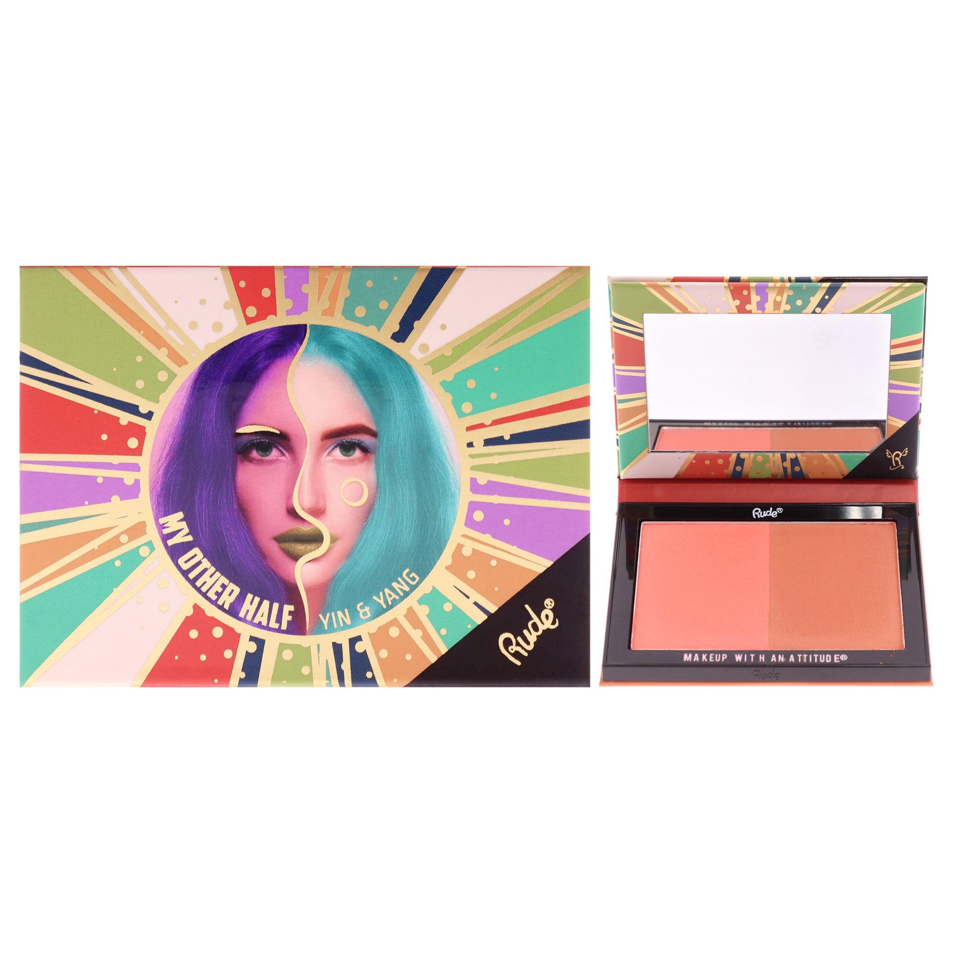 Rude Cosmetics My Other Half Duo Shade Face Palette