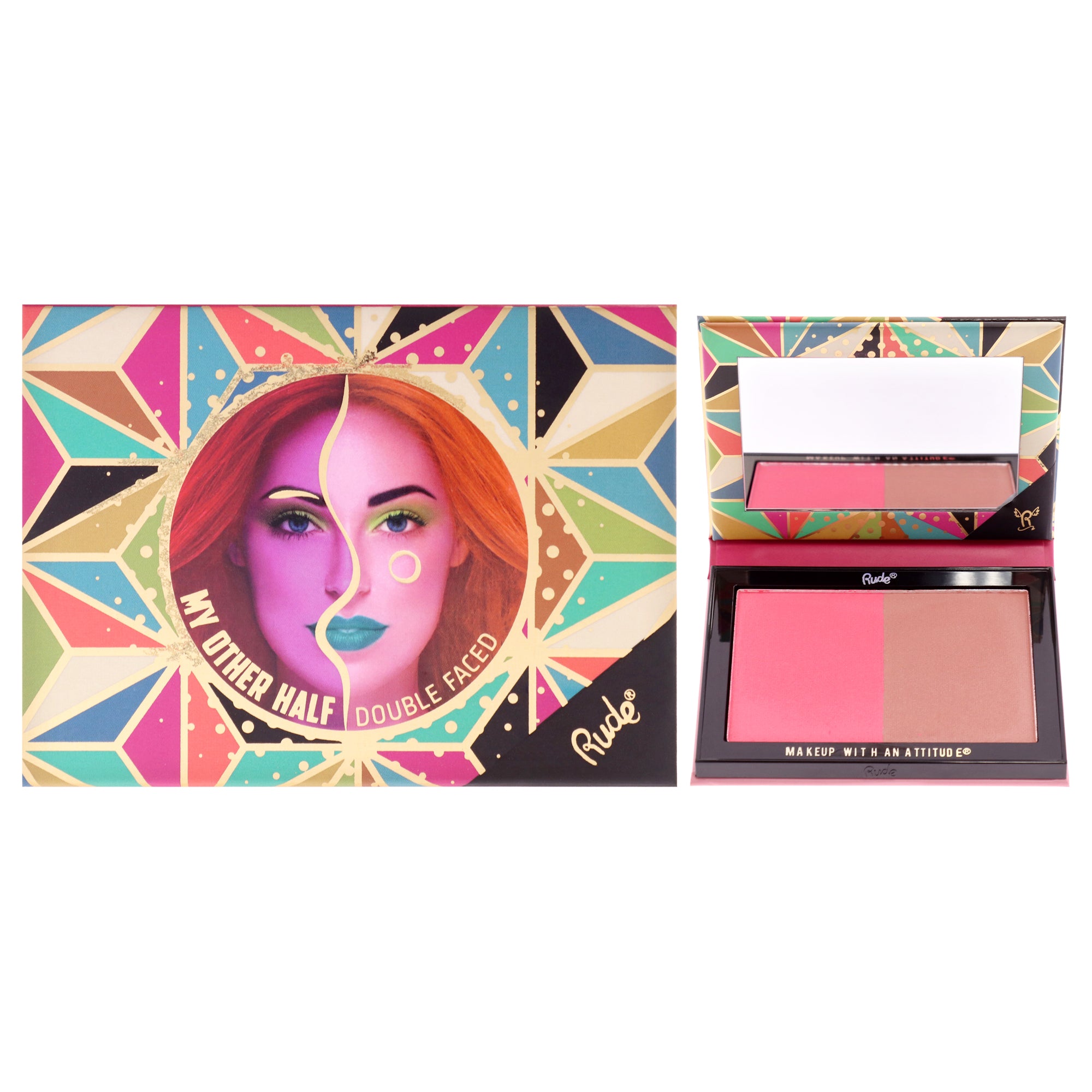 Shade Rude My Other Half Duo Shade Face Palette - Double Faced by Rude Cosmetics ...