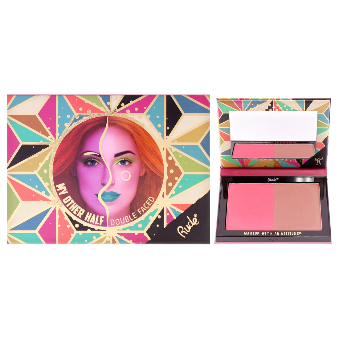 Rude Cosmetics My Other Half Duo Shade Face Palette
