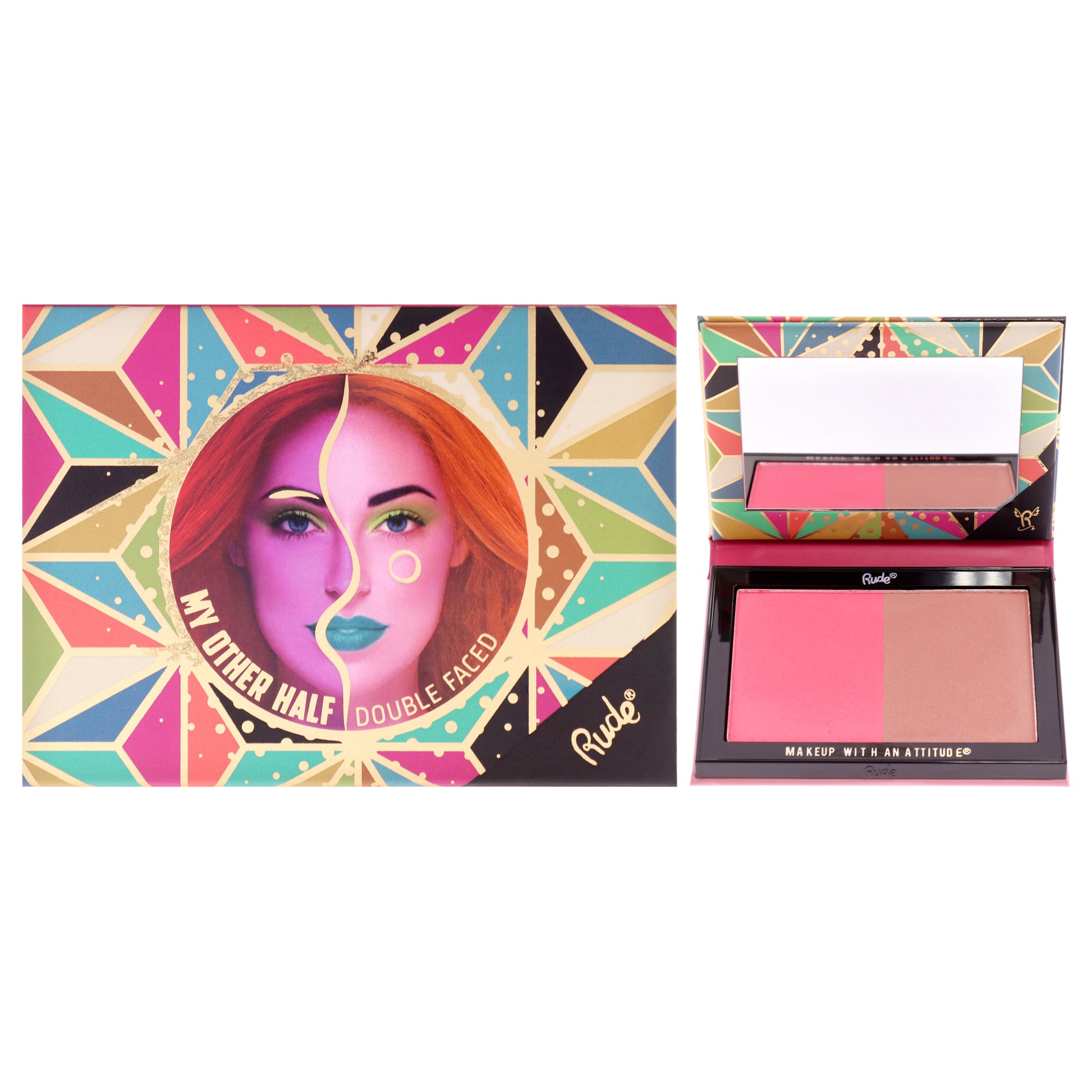 Rude Cosmetics My Other Half Duo Shade Face Palette