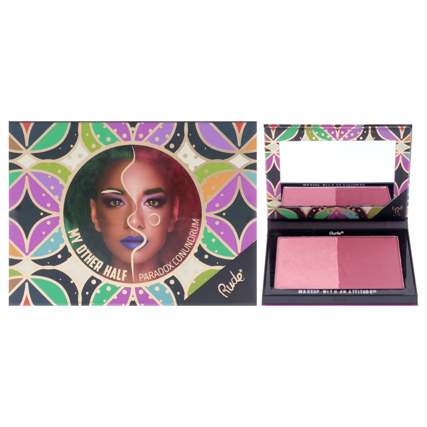 Rude Cosmetics My Other Half Duo Shade Face Palette
