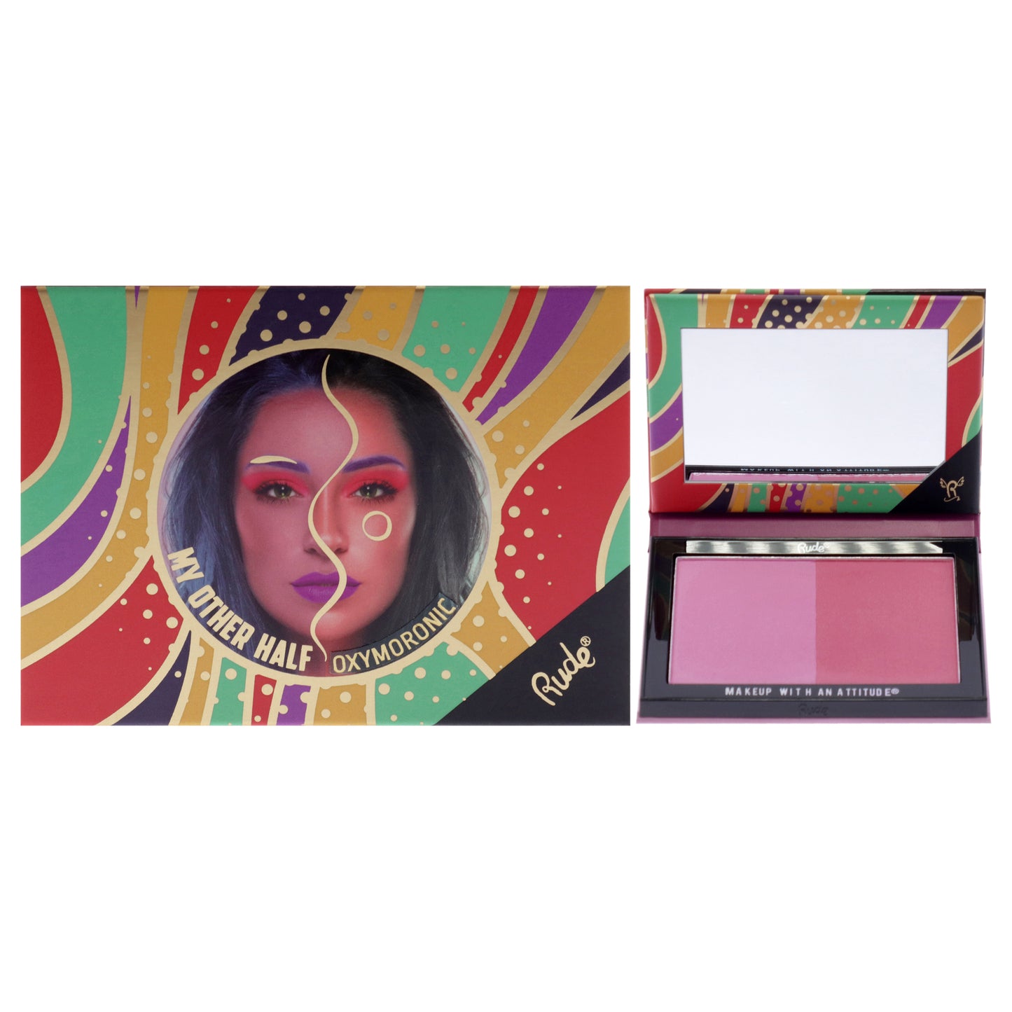 Rude Cosmetics My Other Half Duo Shade Face Palette