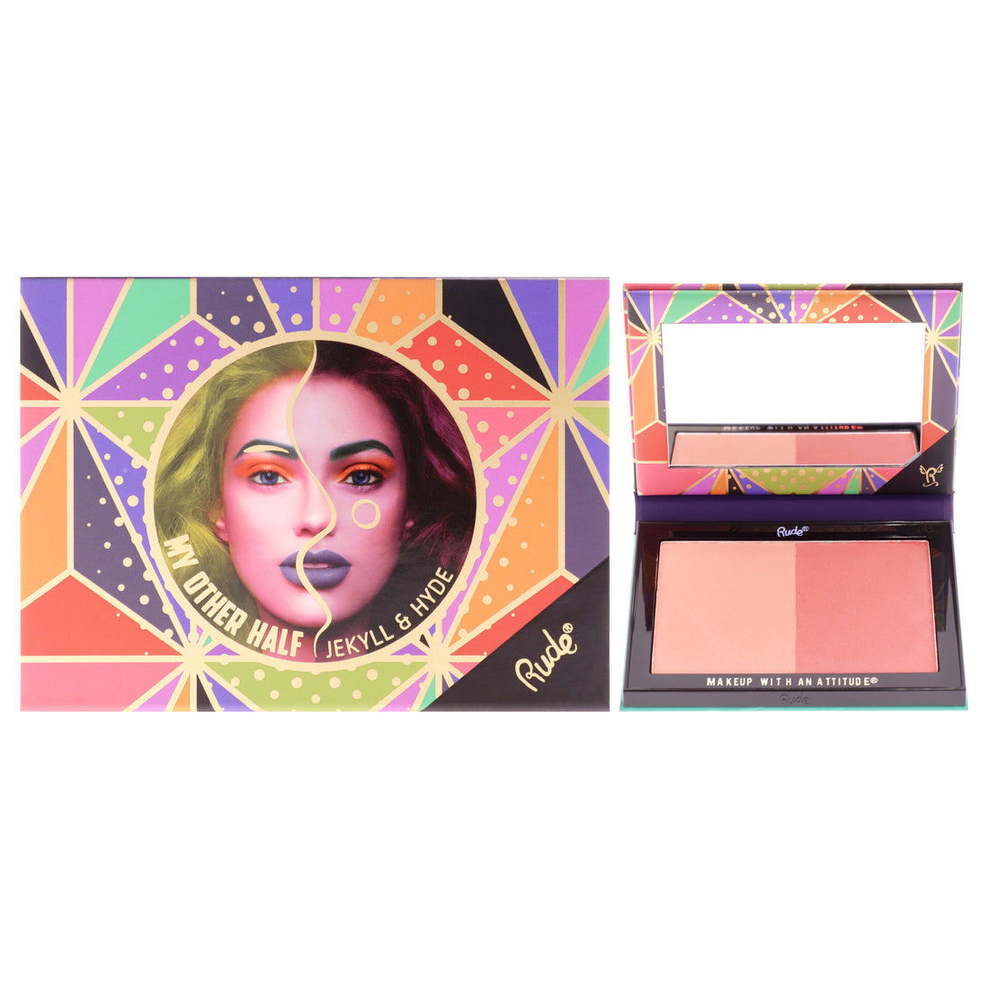 Rude Cosmetics My Other Half Duo Shade Face Palette