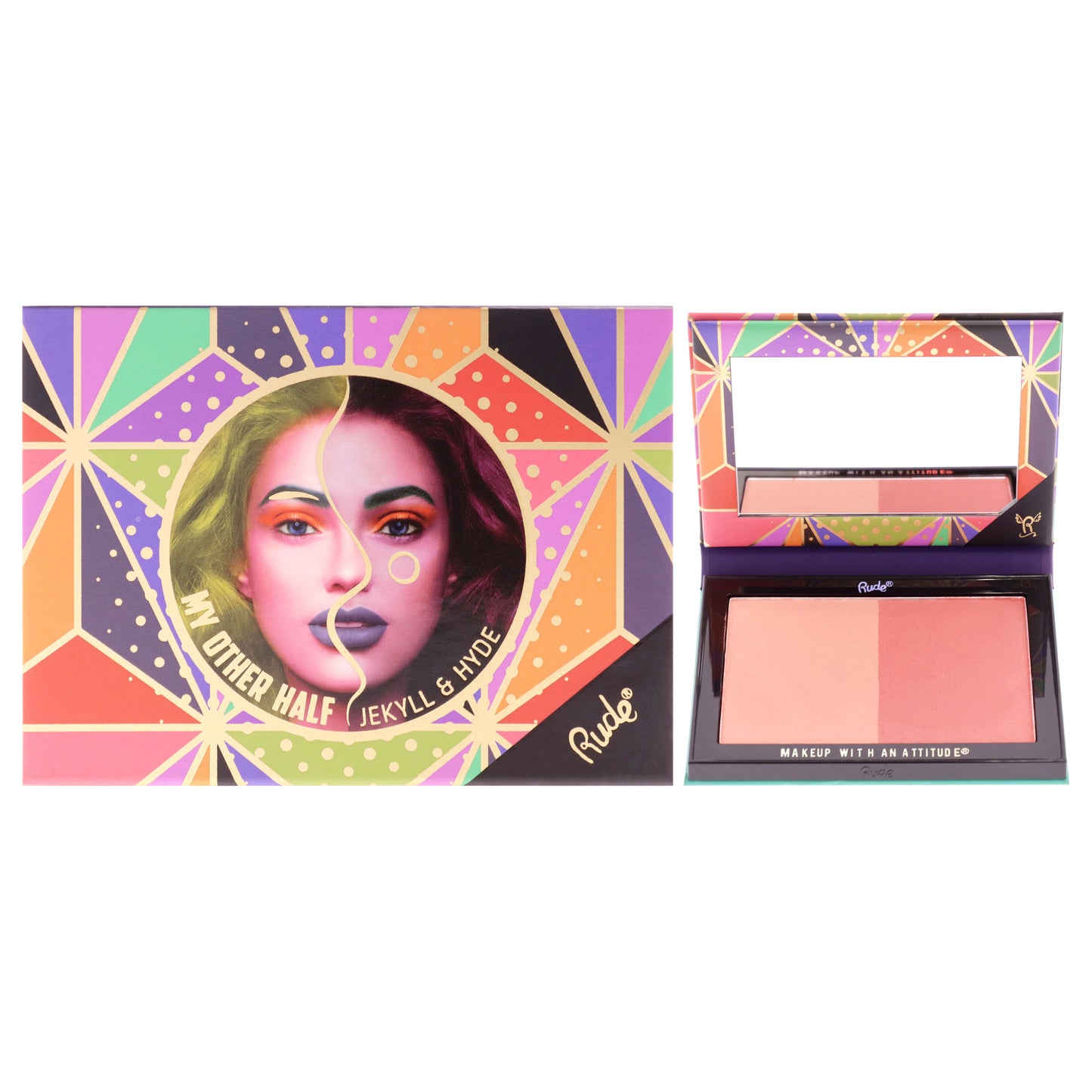 Rude Cosmetics My Other Half Duo Shade Face Palette