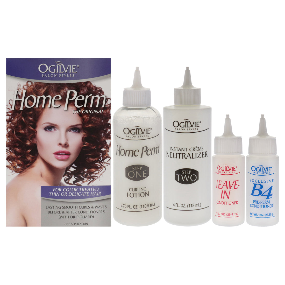 Home Perm The Original For Color Treated Thin Or Delicate Hair by Ogilvie Salon Styles for Women - 1 Application Treatment