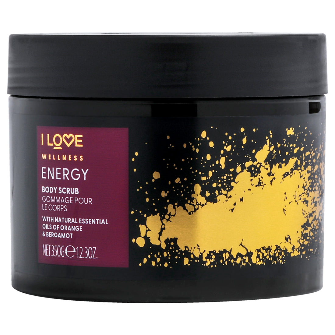 Wellness Body Scrub - Energy by I Love Cosmetics for Women - 12.34 oz Body Scrub