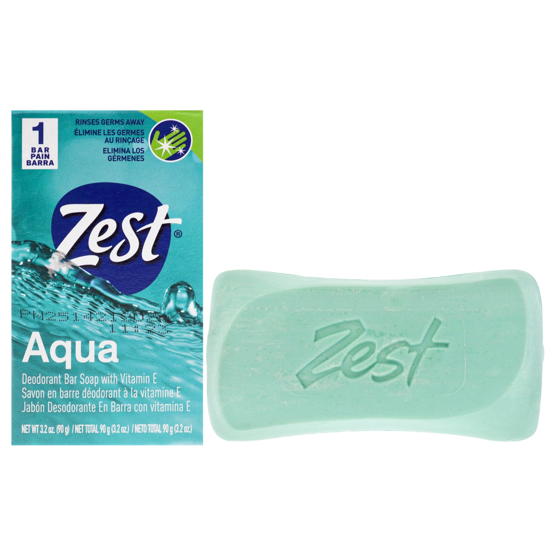 Bar Soap - Aqua by Zest for Women - 3.2 oz Bar Soap